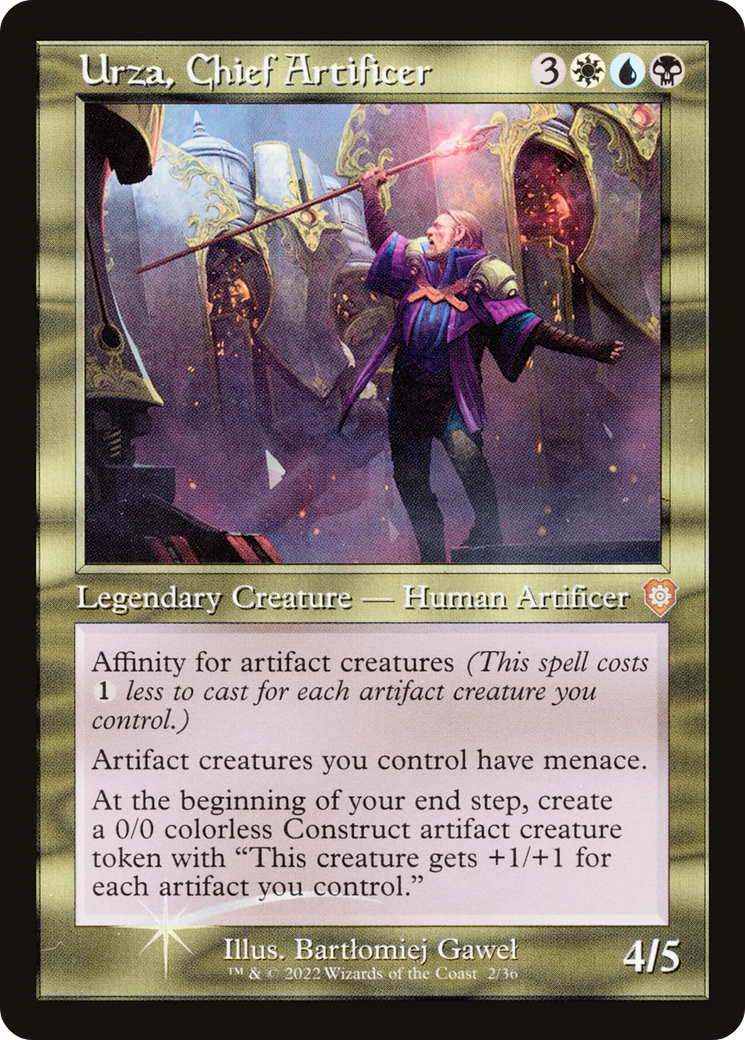 Urza, Chief Artificer (BRC-002) [The Brothers' War Commander]