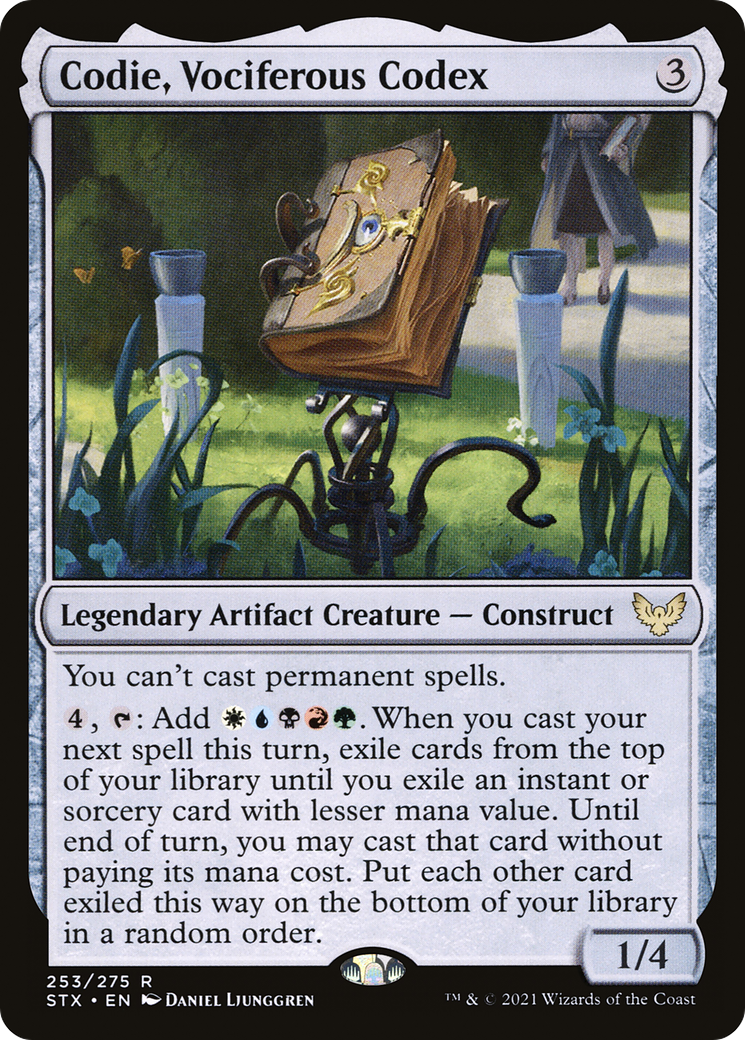 Codie, Vociferous Codex (STX-253) [Strixhaven: School of Mages]