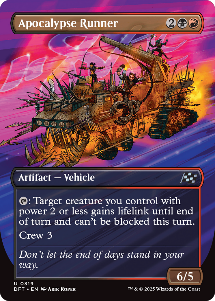 Apocalypse Runner (DFT-319) [Aetherdrift] (Borderless) Foil