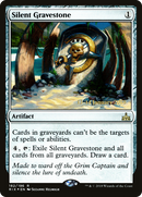Silent Gravestone (PRE-182S) [Rivals of Ixalan Promos] Foil