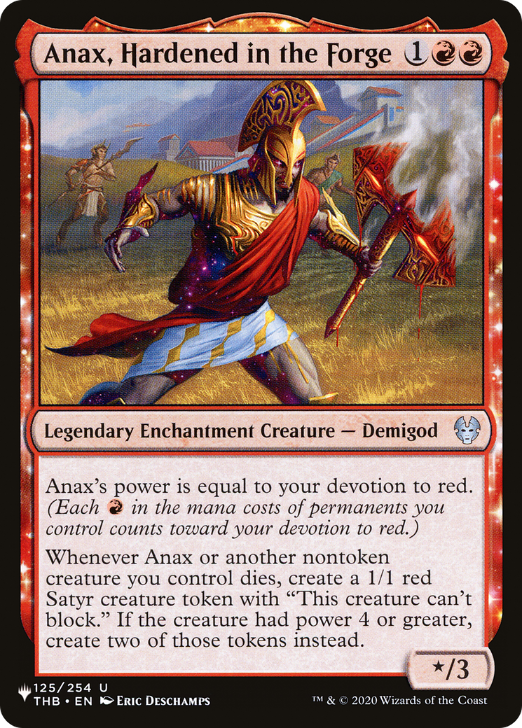 Anax, Hardened in the Forge (LIST-THB-125) [The List]: (enchantment)