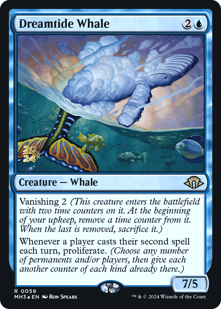 Dreamtide Whale (PRE-59S) [Modern Horizons 3 Promos] Foil