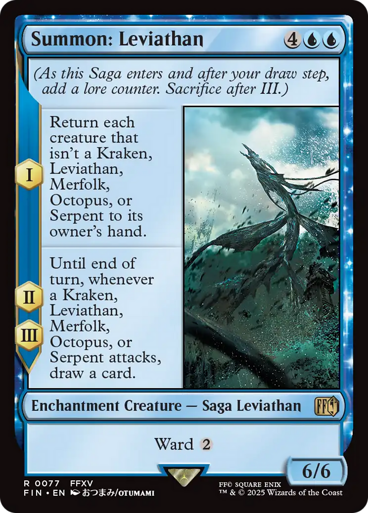 Summon: Leviathan (FIN-077) [FINAL FANTASY]: (enchantment) Foil