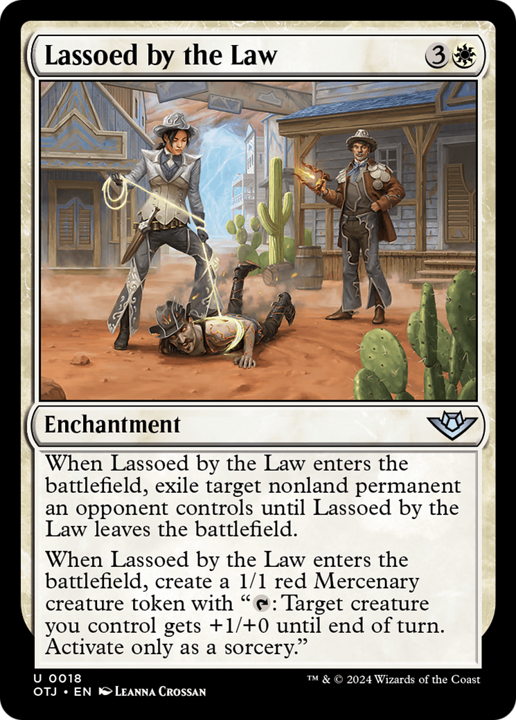 Lassoed by the Law (OTJ-018) [Outlaws of Thunder Junction] Foil
