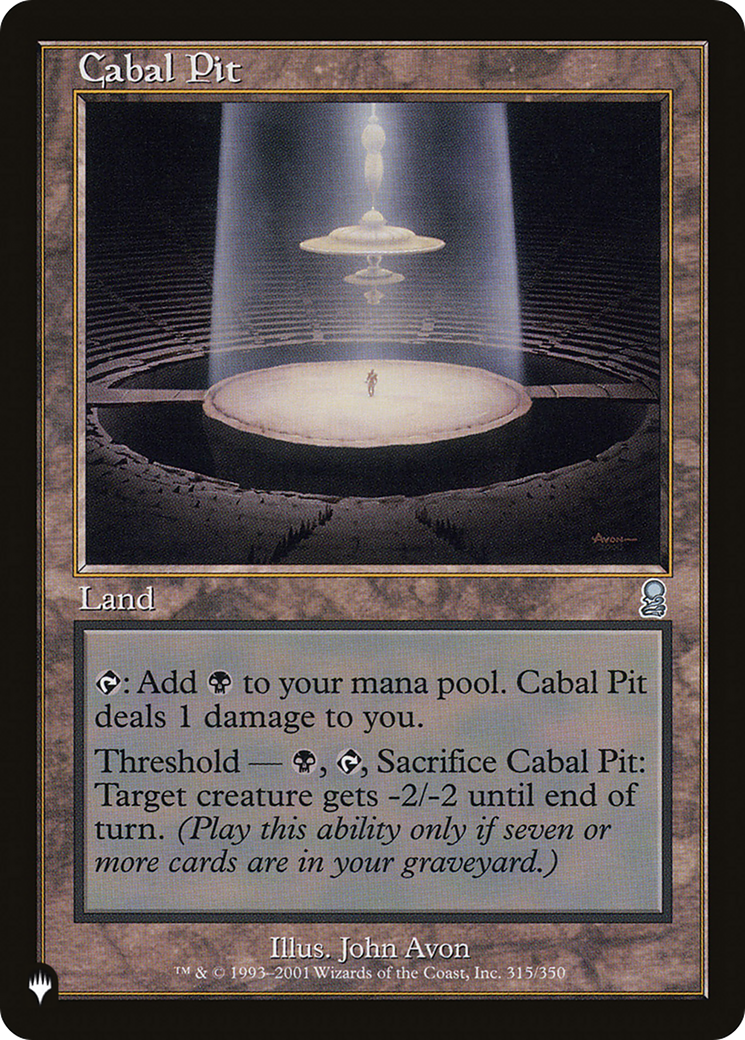 Cabal Pit (LIST-ODY-315) [The List]
