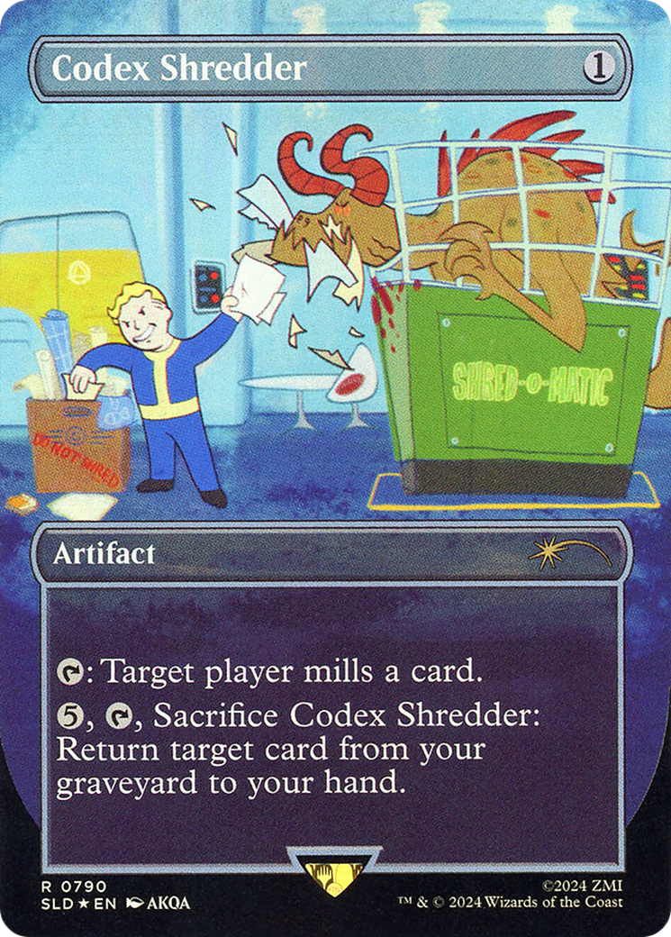 Codex Shredder (SLD-790★) [Secret Lair Drop] (Borderless) Foil