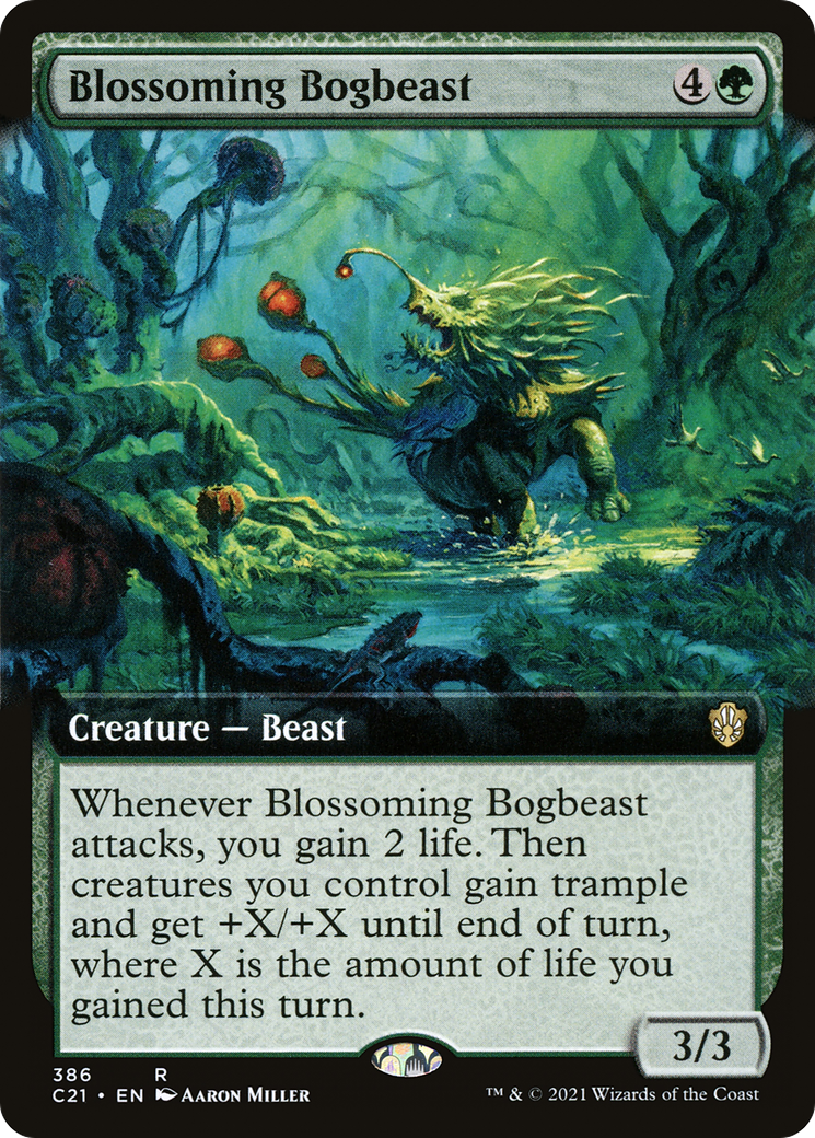 Blossoming Bogbeast (Extended Art) (C21-386) [Commander 2021]