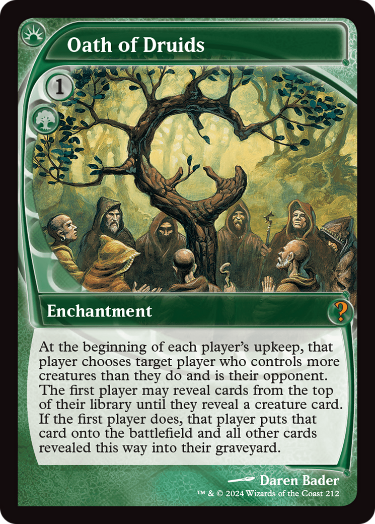 Oath of Druids (MB2-212) [Mystery Booster 2] Foil