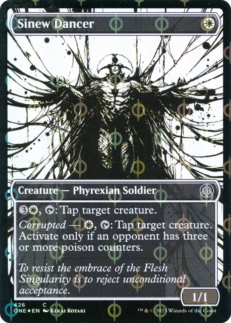 Sinew Dancer (Showcase) (Step-and-Compleat Foil) (ONE-426) [Phyrexia: All Will Be One] Foil