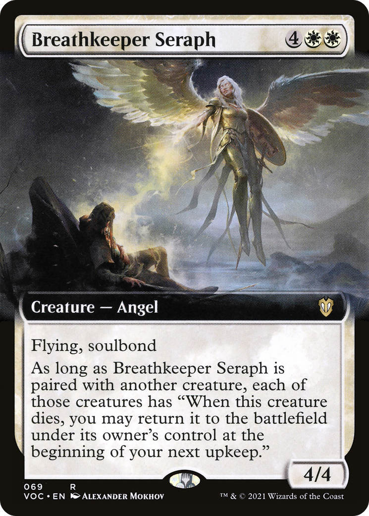 Breathkeeper Seraph (Extended Art) (VOC-069) [Crimson Vow Commander]
