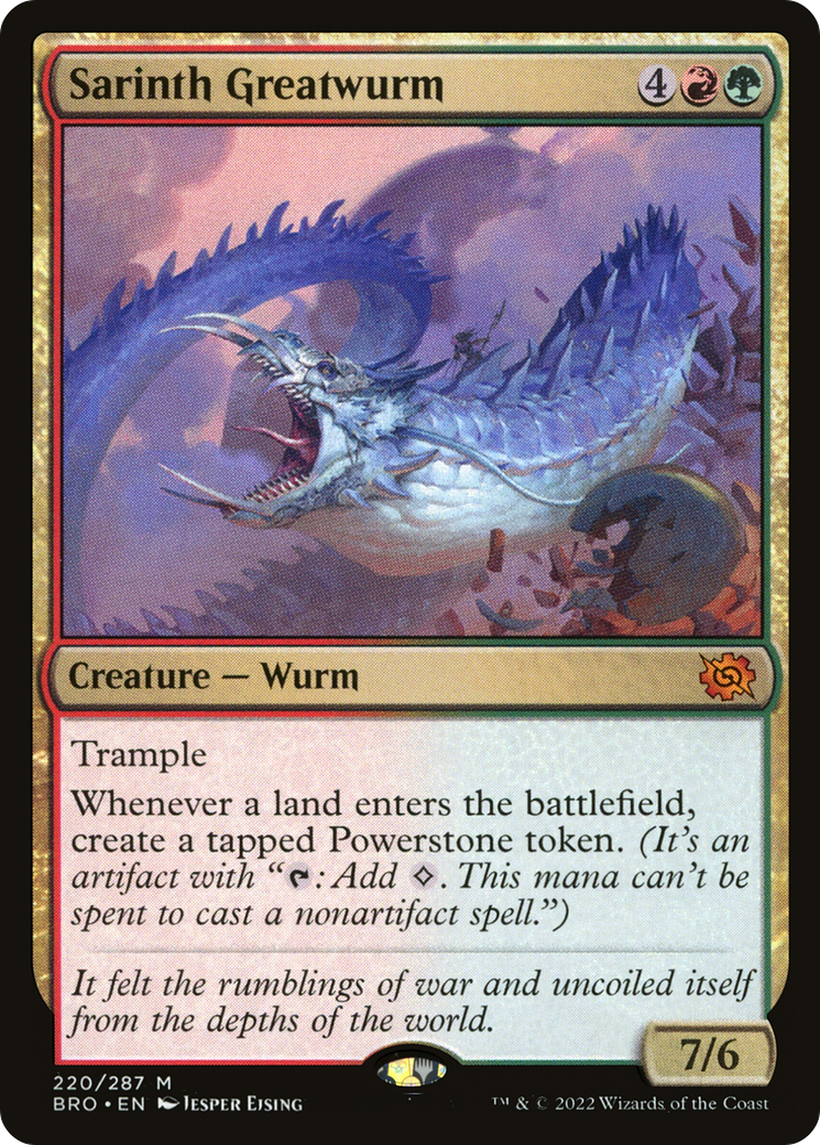 Sarinth Greatwurm (BRO-220) [The Brothers' War]