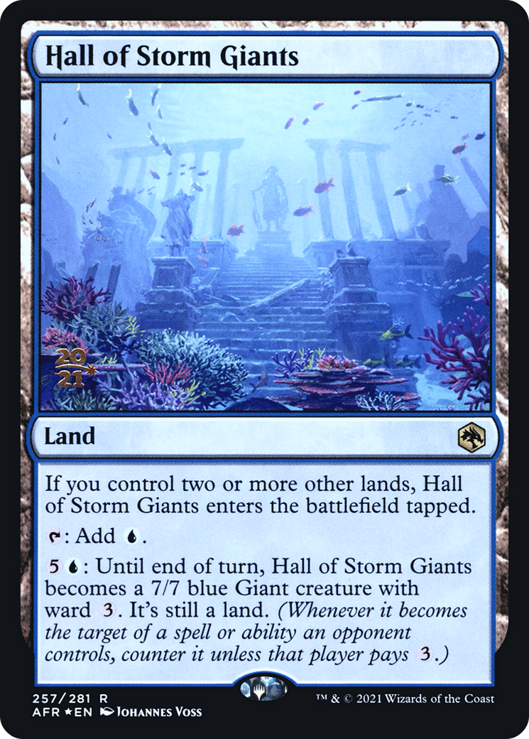 Hall of Storm Giants (PRE-257S) [Adventures in the Forgotten Realms Promos] Foil