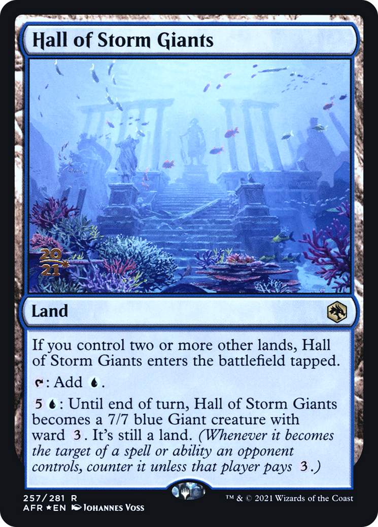 Hall of Storm Giants (PRE-257S) [Adventures in the Forgotten Realms Promos] Foil