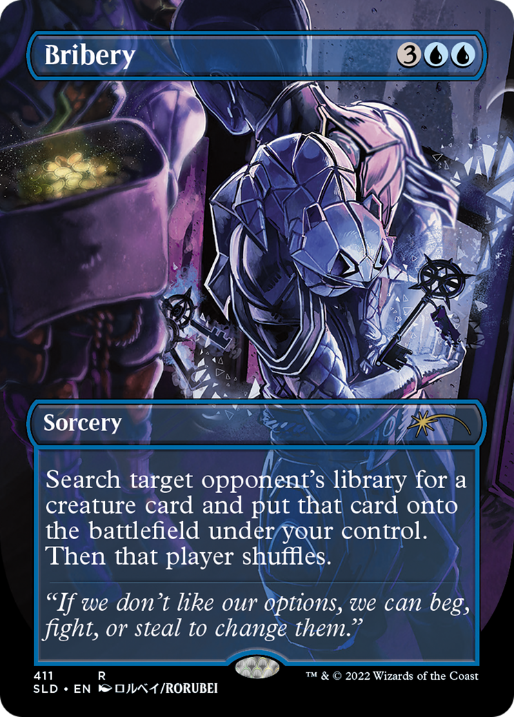 Bribery (SLD-411) [Secret Lair Drop] (Borderless) Foil