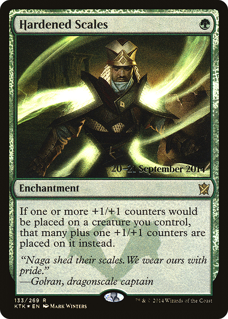 Hardened Scales (PRE-133S) [Khans of Tarkir Promos] Foil