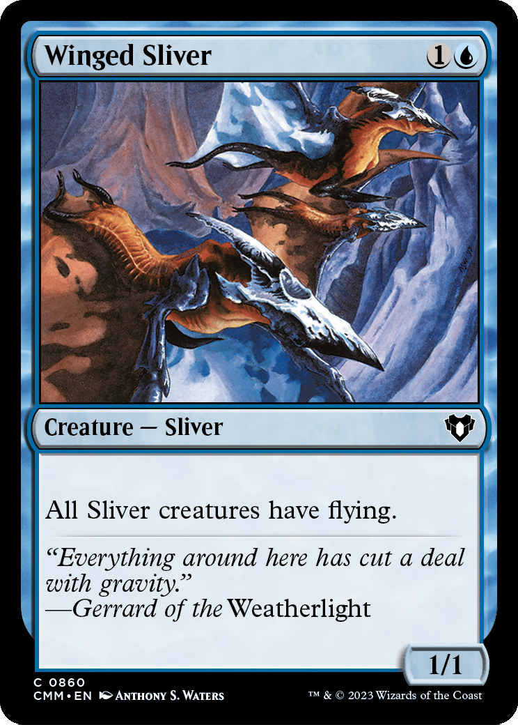 Winged Sliver (CMM-860) [Commander Masters]
