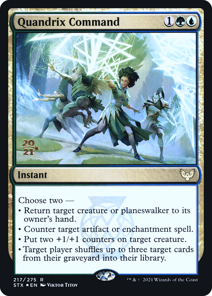 Quandrix Command (PRE-217S) [Strixhaven: School of Mages Promos] Foil
