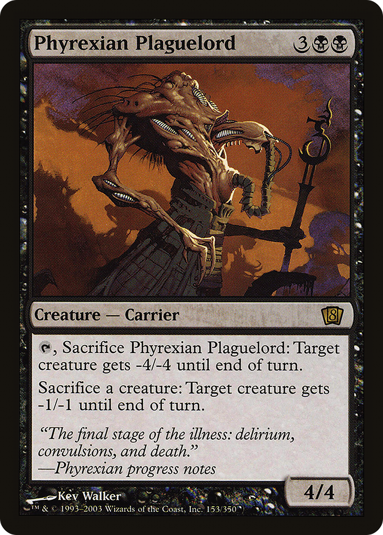Phyrexian Plaguelord (8ED-153★) [8th Edition] Foil
