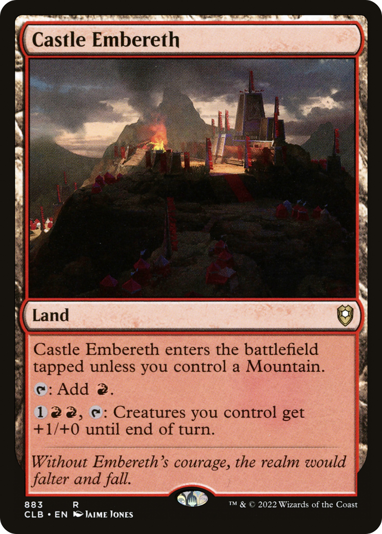 Castle Embereth (CLB-883) [Commander Legends: Battle for Baldur's Gate]