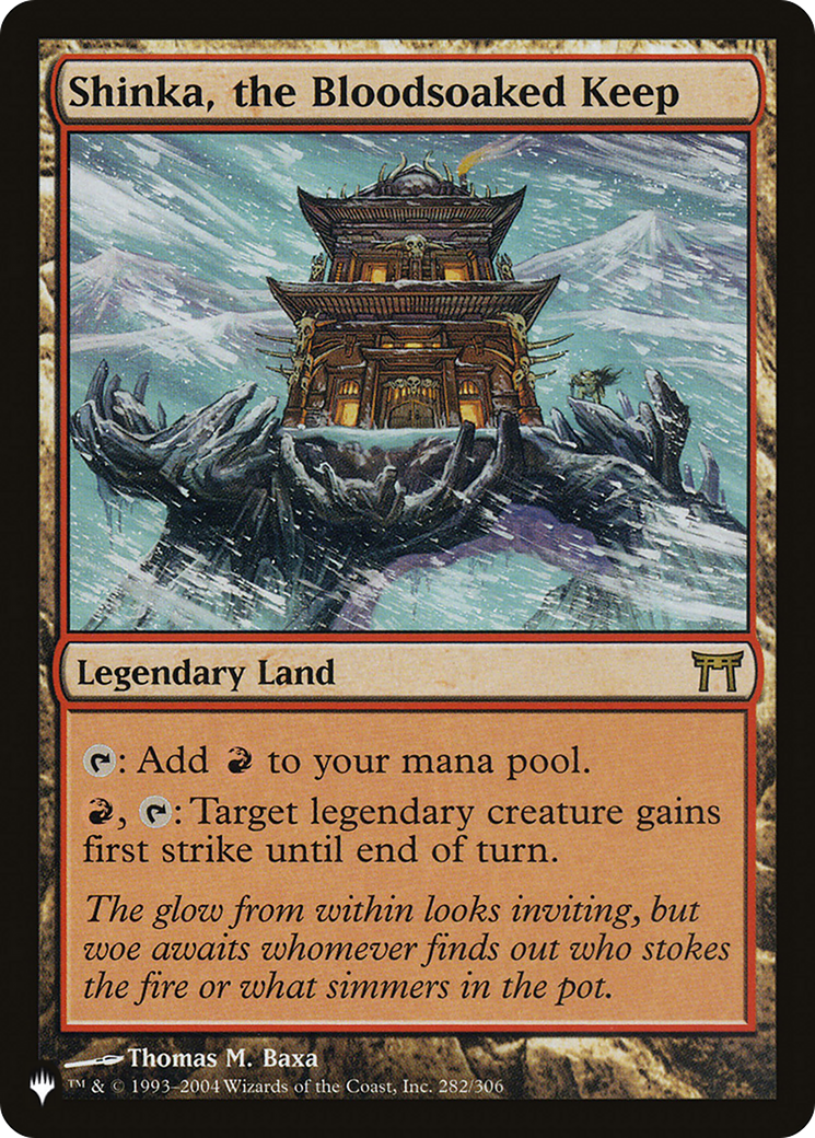 Shinka, the Bloodsoaked Keep (LIST-CHK-282) [The List]