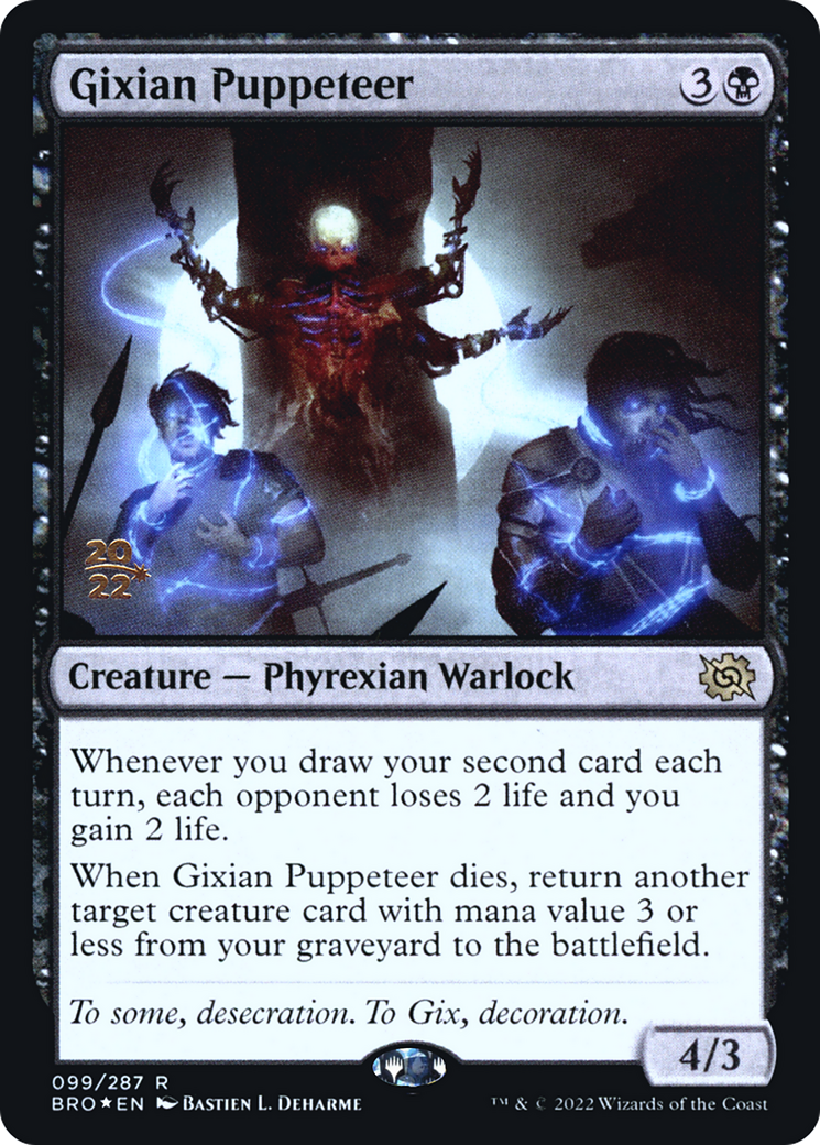Gixian Puppeteer (PRE-099) [The Brothers' War Promos] Foil