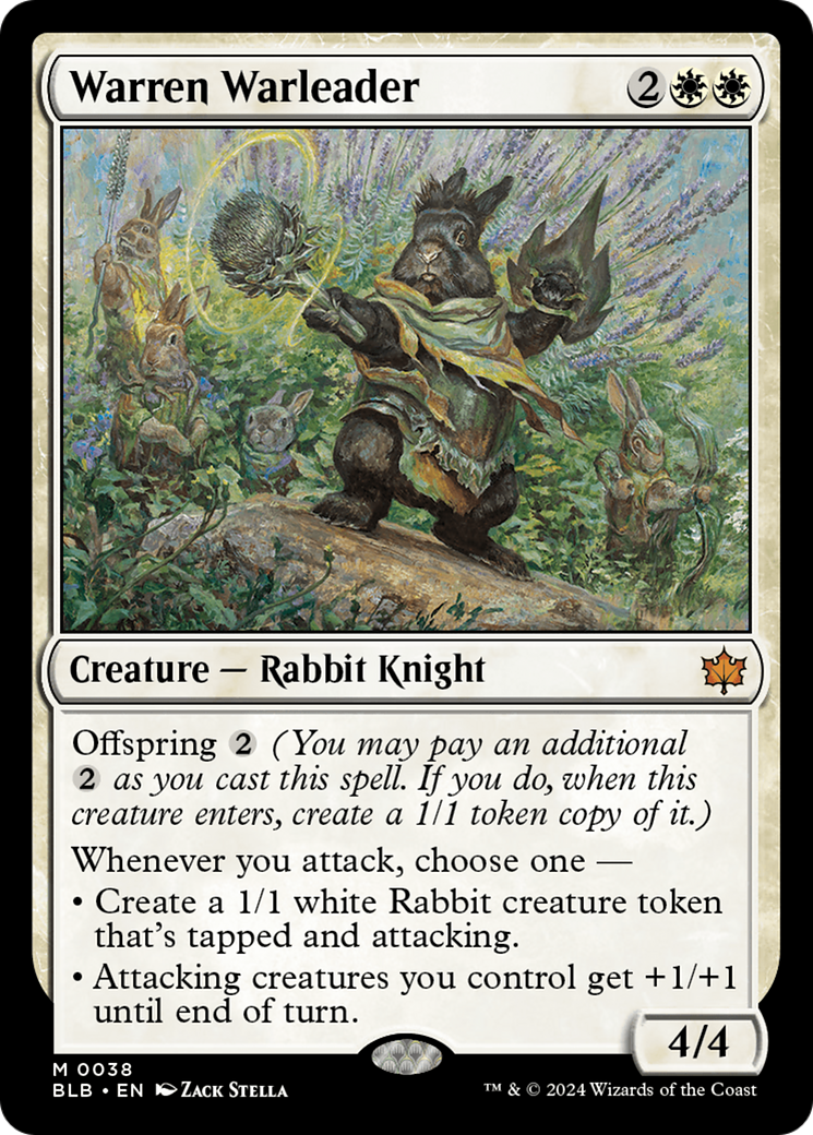 Warren Warleader (BLB-038) [Bloomburrow] Foil