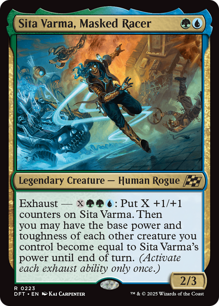 Sita Varma, Masked Racer (DFT-223) [Aetherdrift] Foil