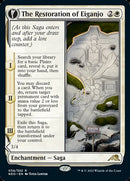 The Restoration of Eiganjo // Architect of Restoration (NEO-034) [Kamigawa: Neon Dynasty]: (fandfc, enchantment)