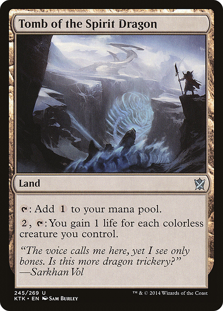 Tomb of the Spirit Dragon (KTK-245) [Khans of Tarkir] Foil