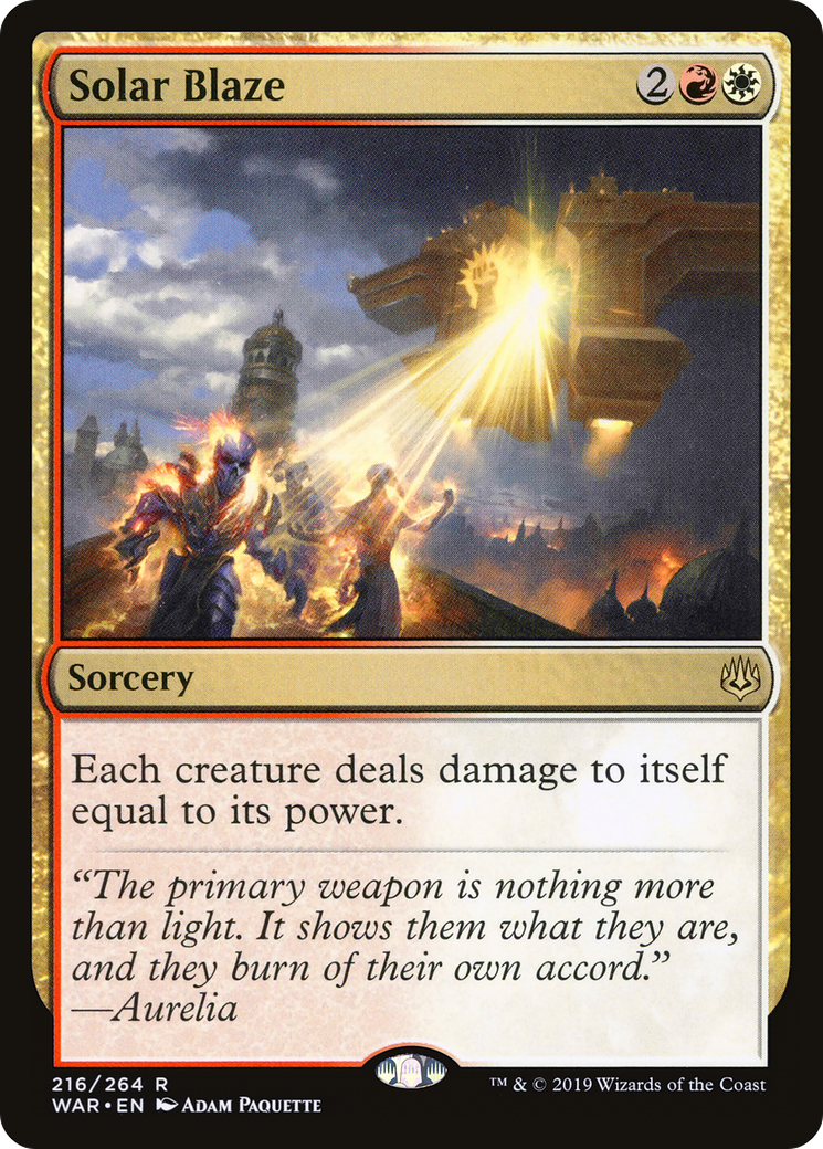 Solar Blaze (WAR-216) [War of the Spark]