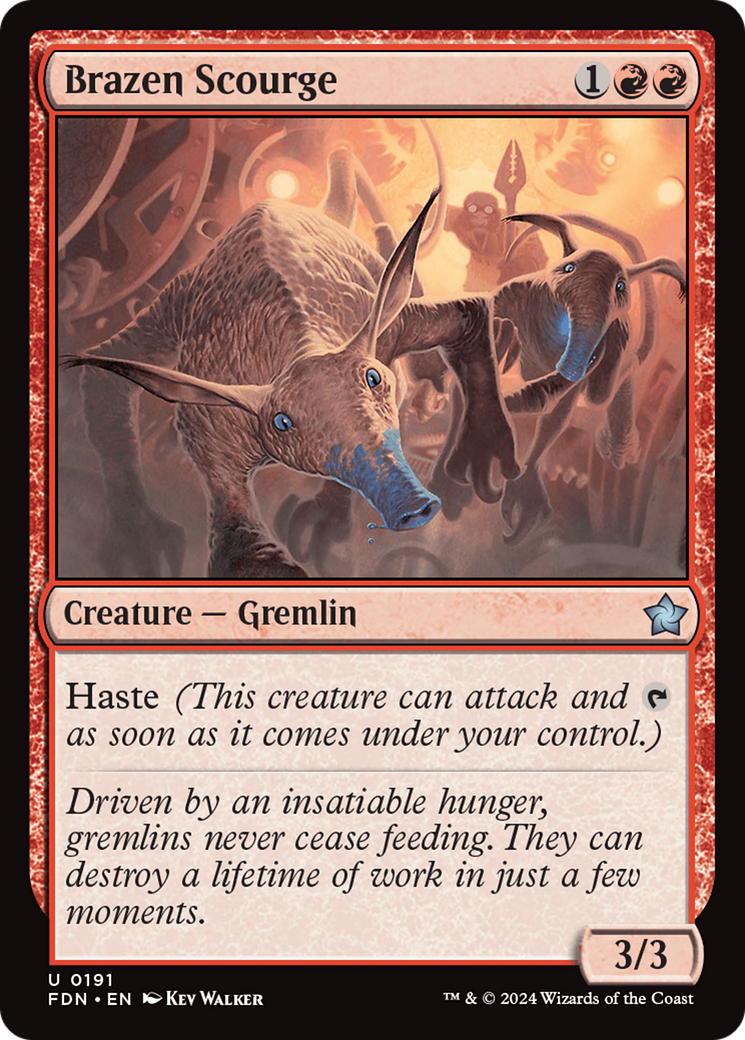 Brazen Scourge (FDN-191) [Foundations] Foil