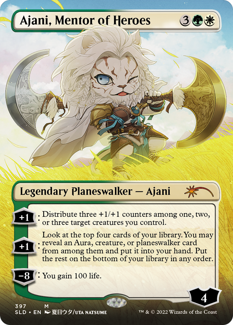 Ajani, Mentor of Heroes (SLD-397) [Secret Lair Drop] (Borderless)