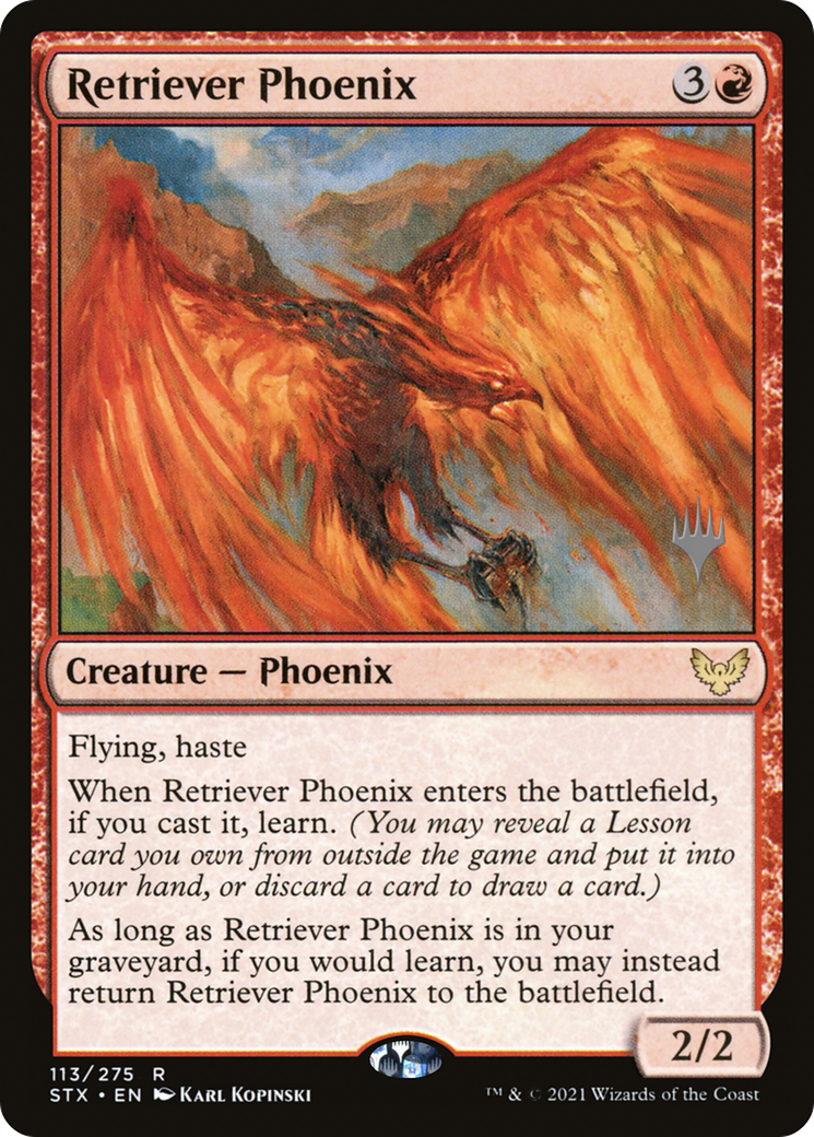 Retriever Phoenix (PPSTX-113P) [Promo Pack: Strixhaven: School of Mages Promos]