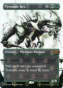 Tyrranax Rex (ONE-457) [Phyrexia: All Will Be One]: (Showcase) (Borderless) Foil