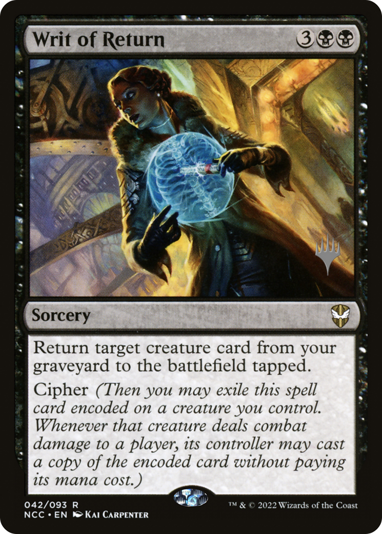 Writ of Return (PPSNC-042) [Promo Pack: New Capenna Commander Promos] Foil