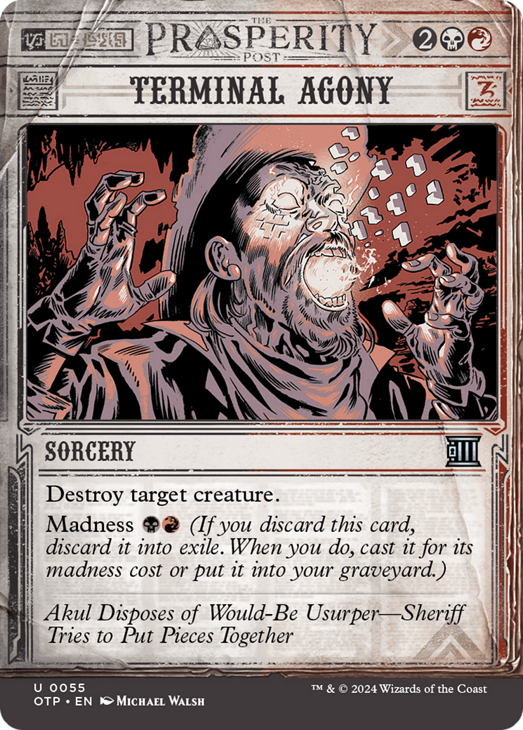 Terminal Agony (OTP-055) [Breaking News]: (Showcase) (Borderless)