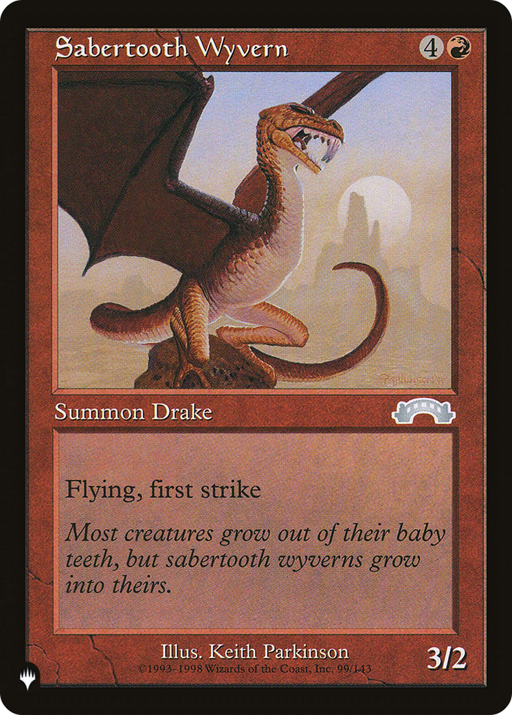 Sabertooth Wyvern (LIST-EXO-99) [The List]