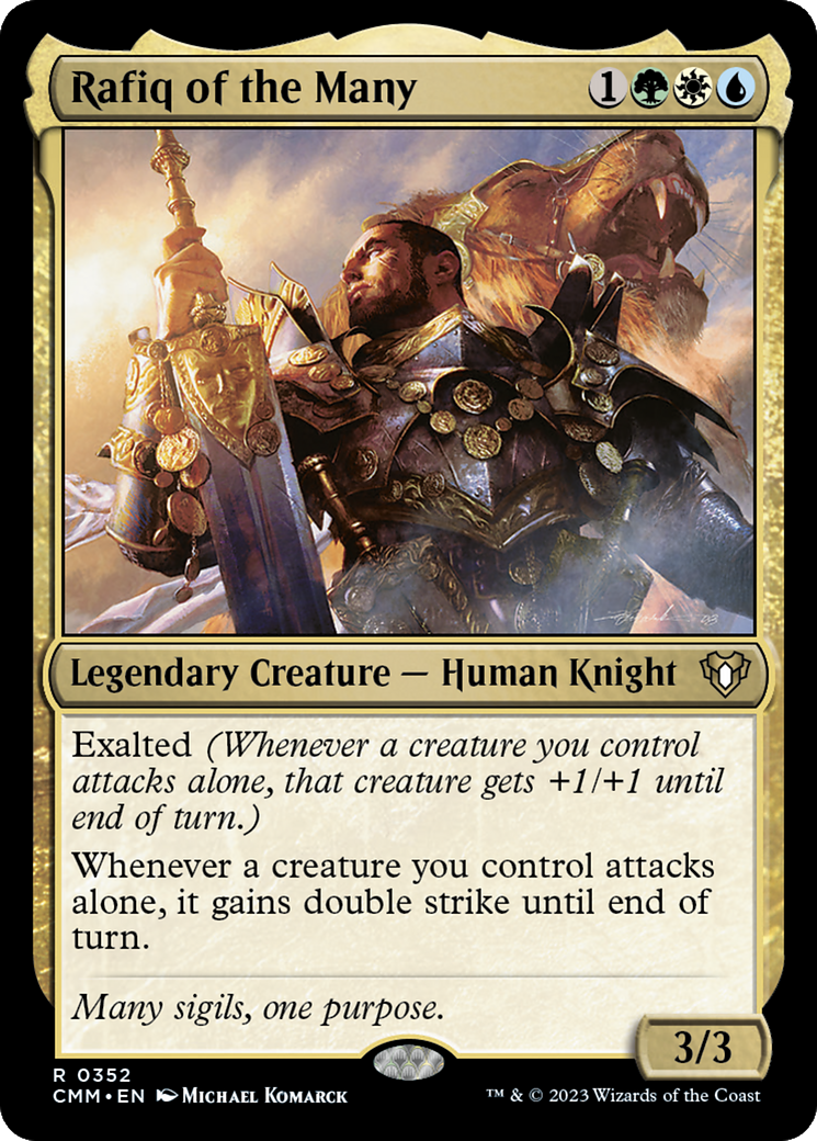 Rafiq of the Many (CMM-352) [Commander Masters] Foil