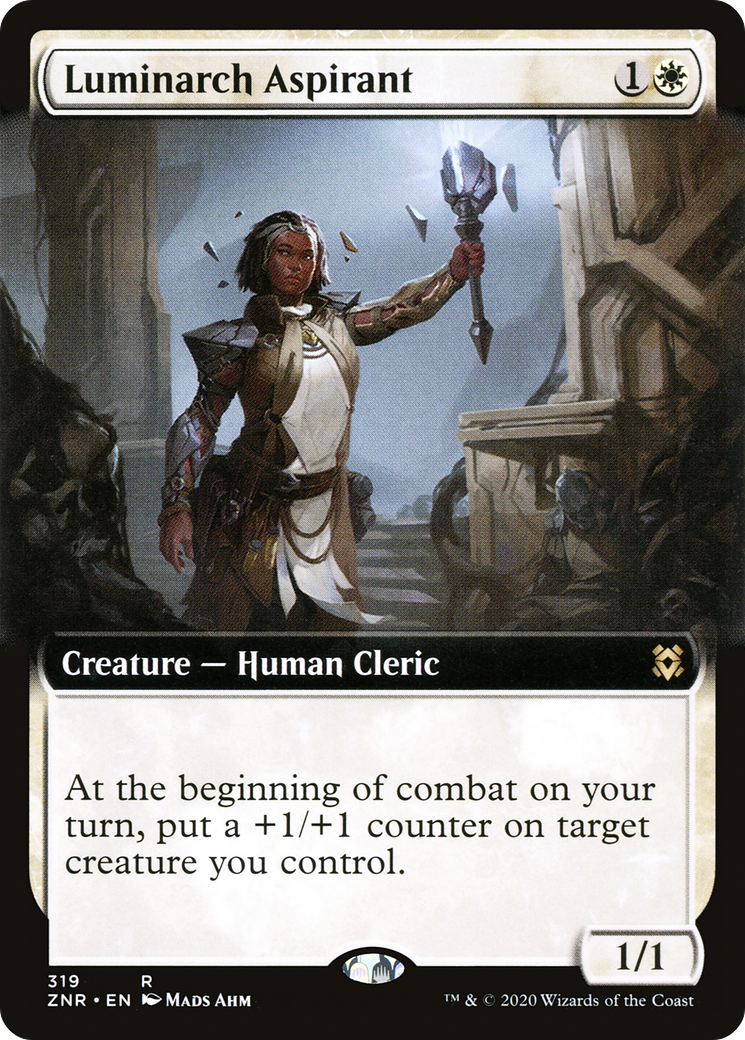 Luminarch Aspirant (Extended Art) (ZNR-319) [Zendikar Rising]