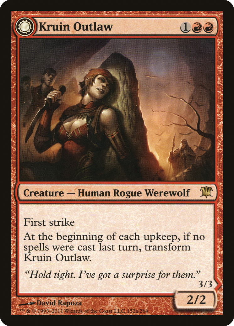 Kruin Outlaw // Terror of Kruin Pass (ISD-152) [Innistrad]: (Double Faced Transform) Foil