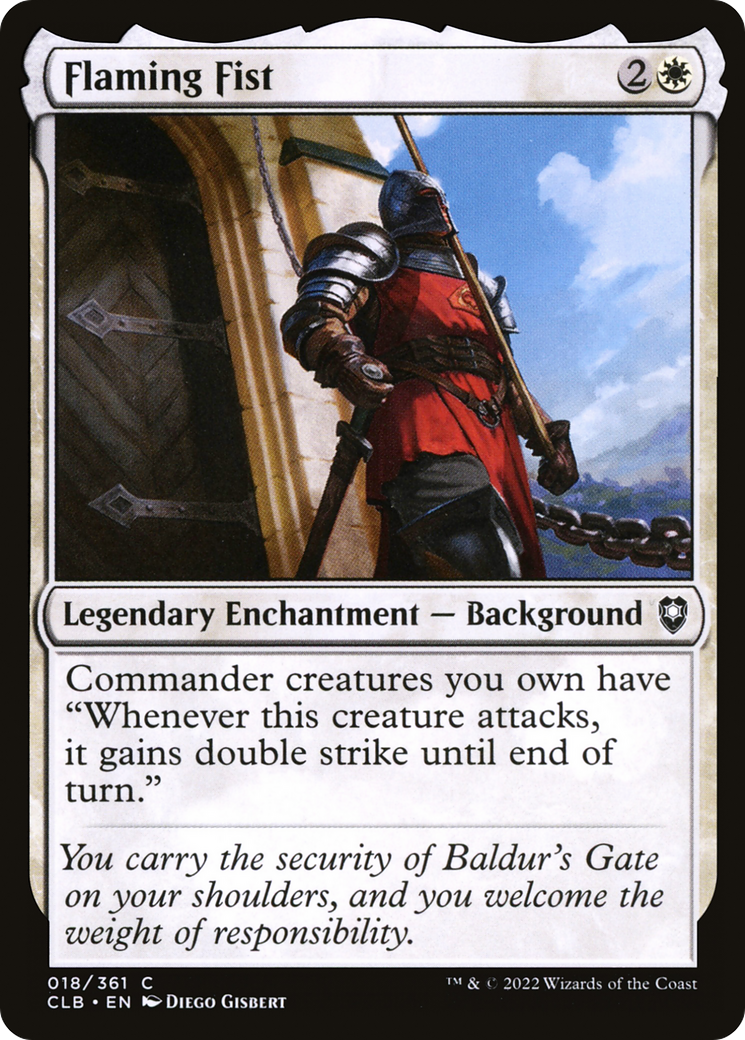Flaming Fist (CLB-018) [Commander Legends: Battle for Baldur's Gate]