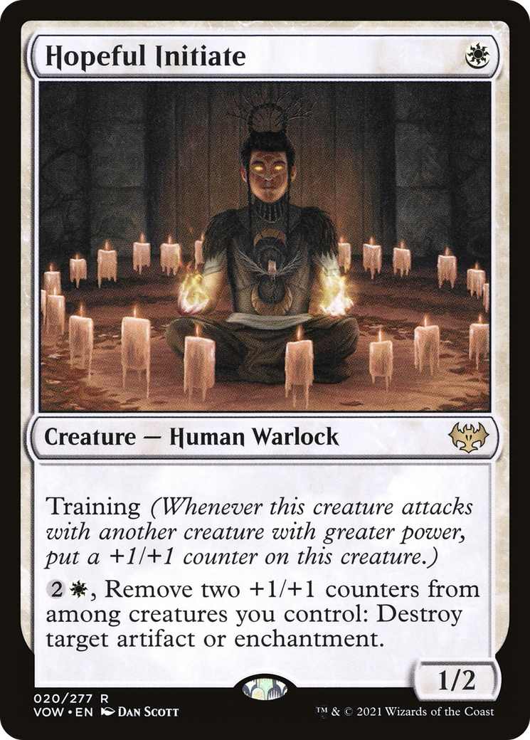 Hopeful Initiate (VOW-020) [Innistrad: Crimson Vow] Foil