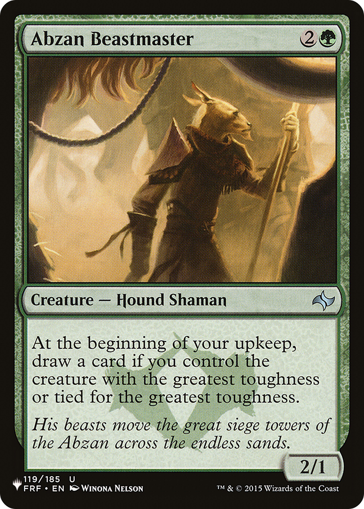 Abzan Beastmaster (LIST-FRF-119) [The List]