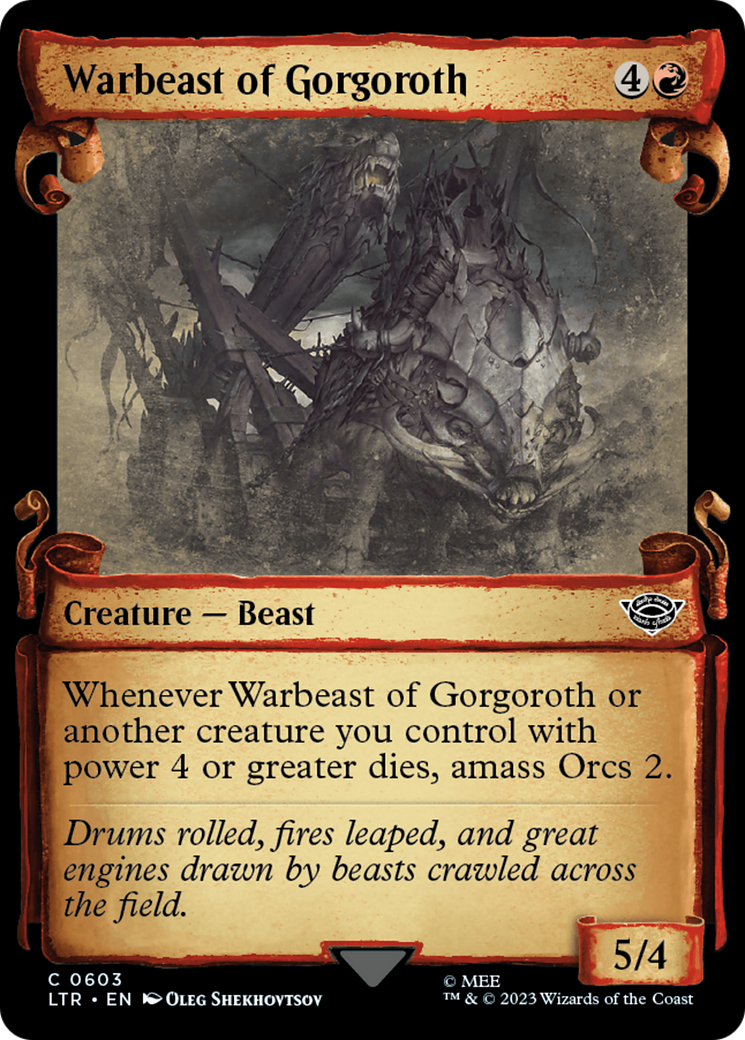 Warbeast of Gorgoroth (LTR-603) [The Lord of the Rings: Tales of Middle-earth]: (Showcase)