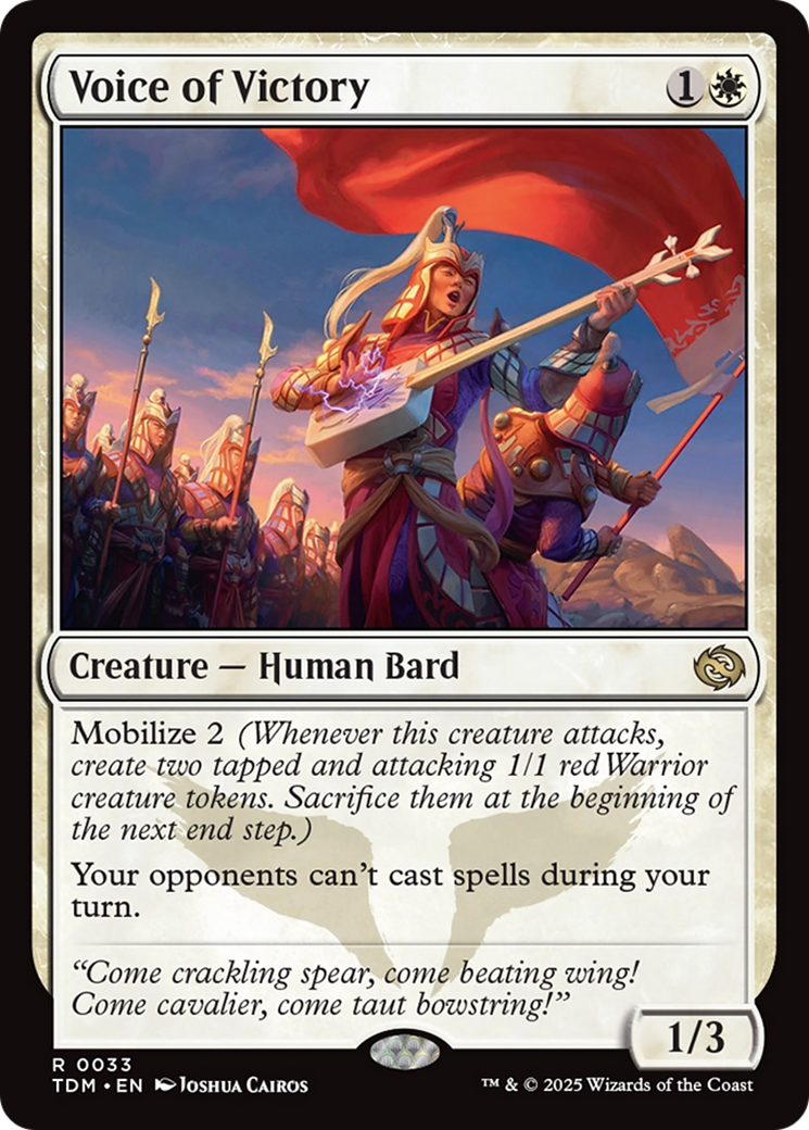 Voice of Victory (TDM-033) [Tarkir: Dragonstorm]