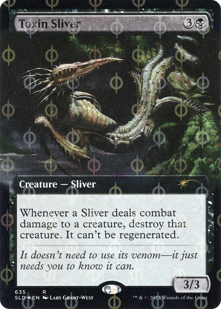 Toxin Sliver (Extended Art) (Step-and-Compleat Foil) (SLD-635Φ) [Secret Lair Drop] Foil