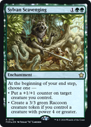 Sylvan Scavenging (PRE-113S) [Foundations Promos]: (enchantment) Foil
