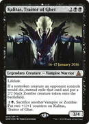Kalitas, Traitor of Ghet (PRE-86S) [Oath of the Gatewatch Promos] Foil