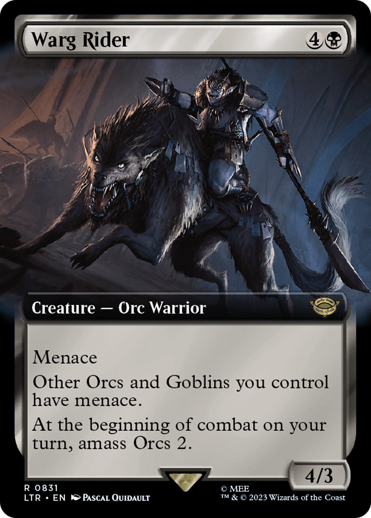 Warg Rider (LTR-831) [The Lord of the Rings: Tales of Middle-earth]: (Extended Art)