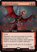 Caldera Pyremaw (TDC-073) [Commander: Tarkir: Dragonstorm]: (Extended Art)